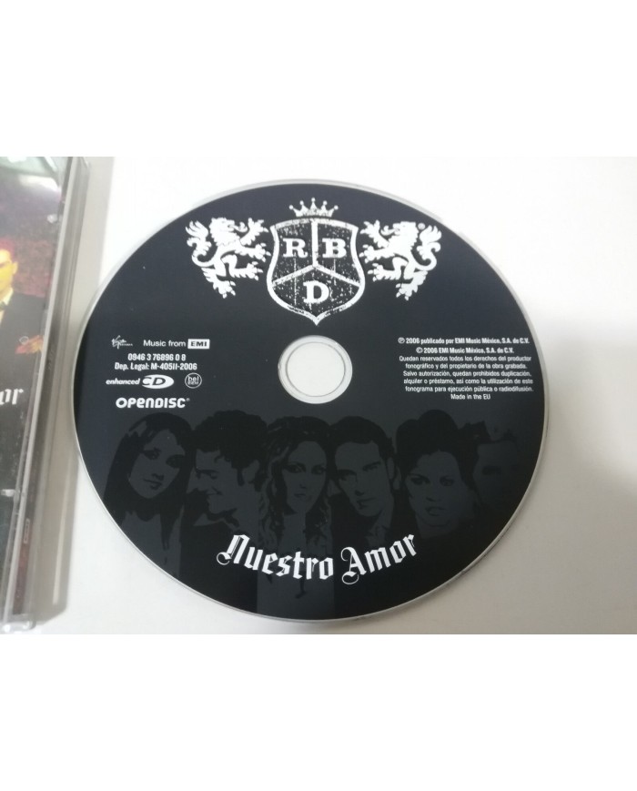 RBD REBELDE NUESTRO AMOR CD VIRGIN EMI 2006 Estado Aceptable - Am RBD REBELDE NUESTRO AMOR CD VIRGIN EMI 2006 Estado Aceptable - Am