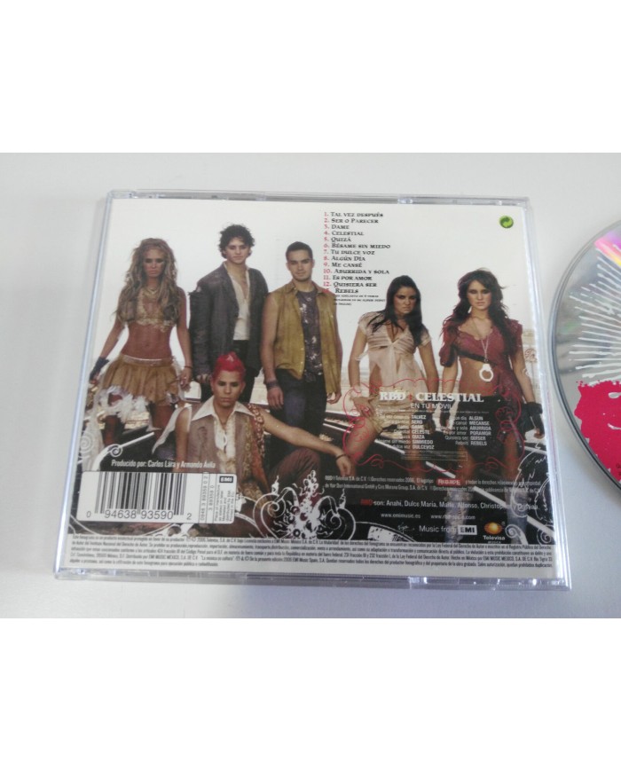 RBD REBELDE CELESTIAL CD 2006 UNICO EBAY SIN PORTADA SPANISH EDITION