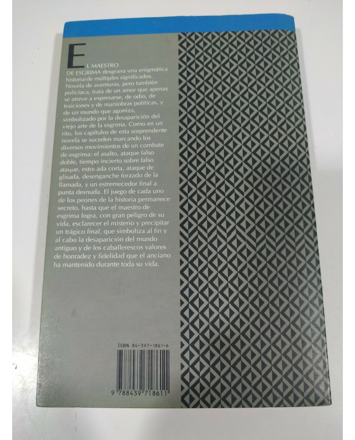 EL MAESTRO DE ESGRIMA ARTURO PEREZ-REVERTE LIBRO TAPA BLANDA MONDADORI Am