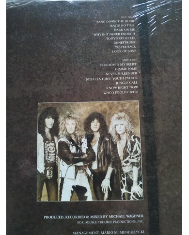 Bonfire Point Blank 1989 ZL74249 MSA First Press LP Vinilo 12" VG/VG Mg Am