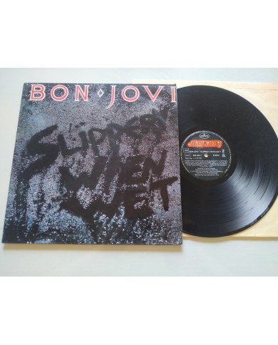 Bon Jovi Slippery When Wet 830264-1 1986 First Press LP Vinilo 12" VG/VG Mg Am