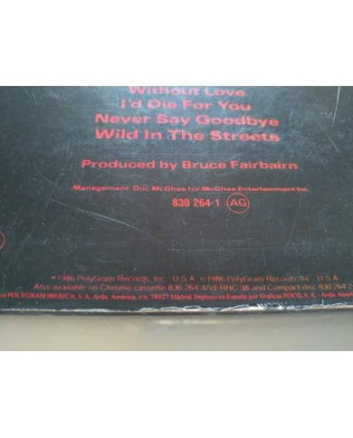 Bon Jovi Slippery When Wet 830264-1 1986 First Press LP Vinilo 12" VG/VG Mg Am