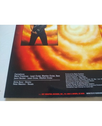 Cacophony Speed Metal Symphony RR9577 1987 First Press LP Vinilo 12" VG/VG Mg Am