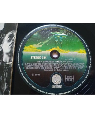 Def Leppard High N Dry 6359045 1981 First Press - LP Vinilo 12" VG/VG Mg Am