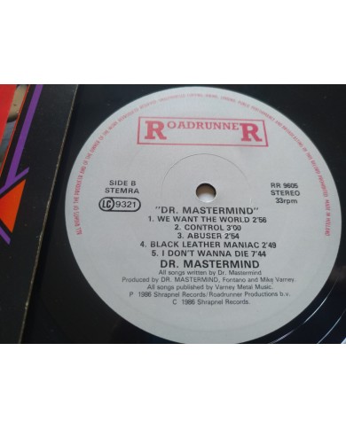 DR Mastermind RR 9605 1986 Roadrunner First Press - LP Vinilo 12" VG/VG Mg Am