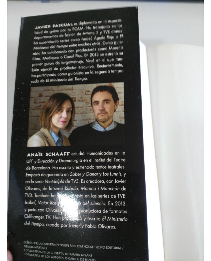 EL MINISTERO DEL TIEMPO - EL TIEMPO ES EL QUE ES LIBRO DE LA SERIE DE TV NOVELA EL MINISTERO DEL TIEMPO - EL TIEMPO ES EL QUE ES LIBRO DE LA SERIE DE TV NOVELA