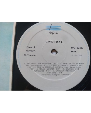 Gwendal Gwendal Epic EPC 82316 1977 First Press - LP Vinilo 12" VG/VG Mg Am