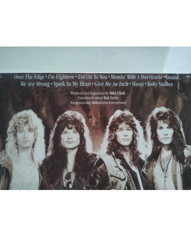 Hurricane Over The Edge 4D-387 1988 Enigma First Press LP Vinilo 12" VG/VG Mg