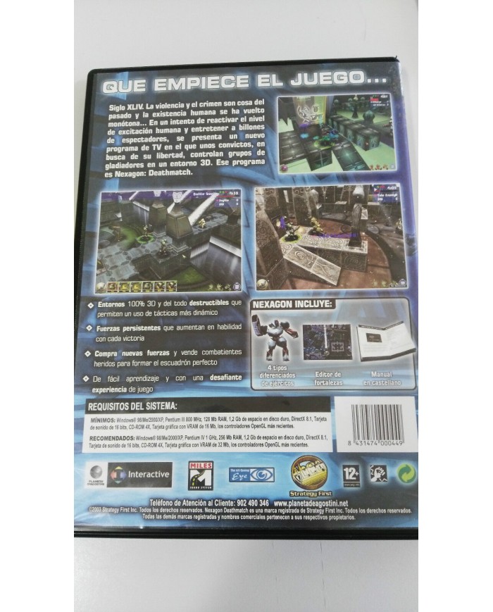 NEXAGON DEATHMATCH JUEGO PARA PC CD-ROM EN ESPAÑOL INTERACTIVE