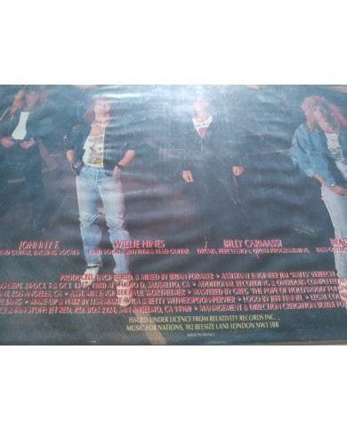 Jet Red Jet Red MFN 94 1989 France First Press LP Vinilo 12" VG/VG Mg Am