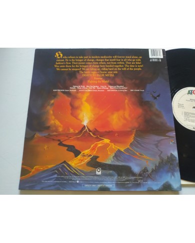 Manowar Fighting The World 790563-1 1987 First Press LP Vinilo 12" VG/VG Mg Am