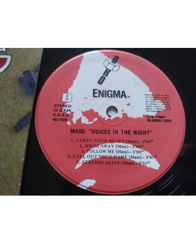 Mass Voices In The Night 4D-509 1989 First Press LP Vinilo 12" VG/VG Mg Am