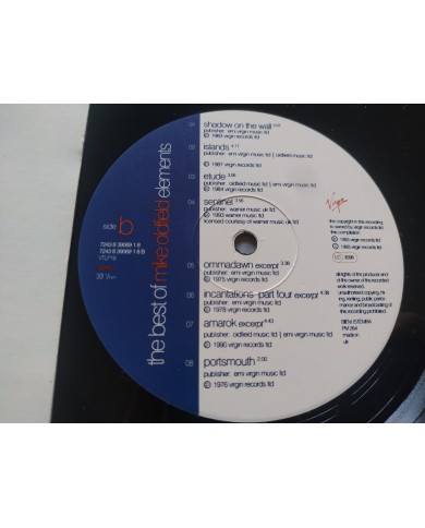 Mike Oldfield The Best of Elements 1993 UK First Press LP Vinilo 12" VG/VG Mg Am