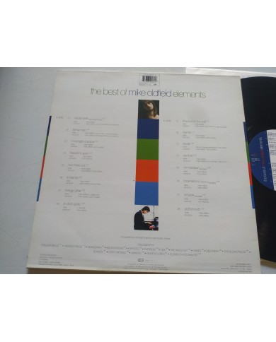 Mike Oldfield The Best of Elements 1993 UK First Press LP Vinilo 12" VG/VG Mg Am