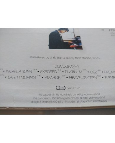 Mike Oldfield The Best of Elements 1993 UK First Press LP Vinilo 12" VG/VG Mg Am