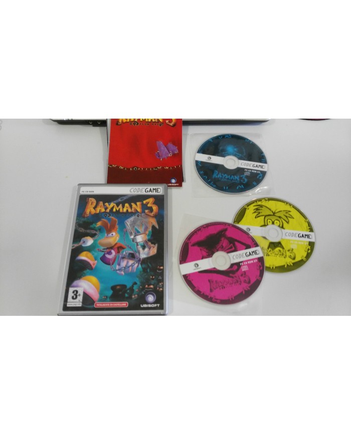 RAYMAN 3 HOODLUM HAVOC JUEGO PARA PC 3 X CD-ROM EN ESPAÑOL CODEGAME UBISOFT - AM