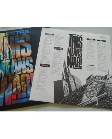 Petra This Means War SSR 8084 1987 First Press LP Vinilo 12" VG/VG Mg Am