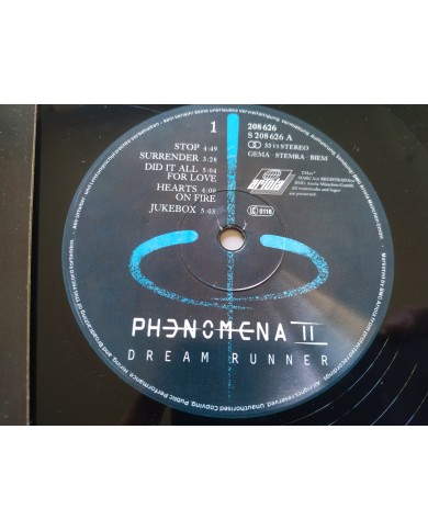 Phenomena II Dream Runner 208626 1987 First Press - LP Vinilo 12" VG/VG Mg Am