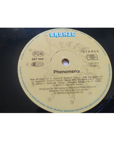 Phenomena Phenomena S207044 1985 Bronze First Press - LP Vinilo 12" VG/VG Mg Am
