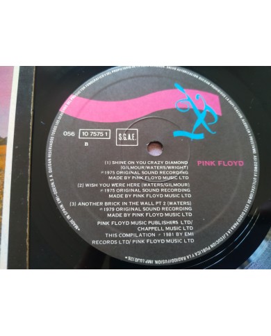 Pink Floyd A Collection Of Great Dance Songs 1985 EMI - LP Vinilo 12" VG/VG Mg