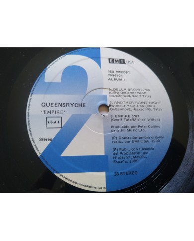 Queensryche Empire 1687950691 1990 First Press - 2 x LP Vinilo 12" VG/VG Mg Am