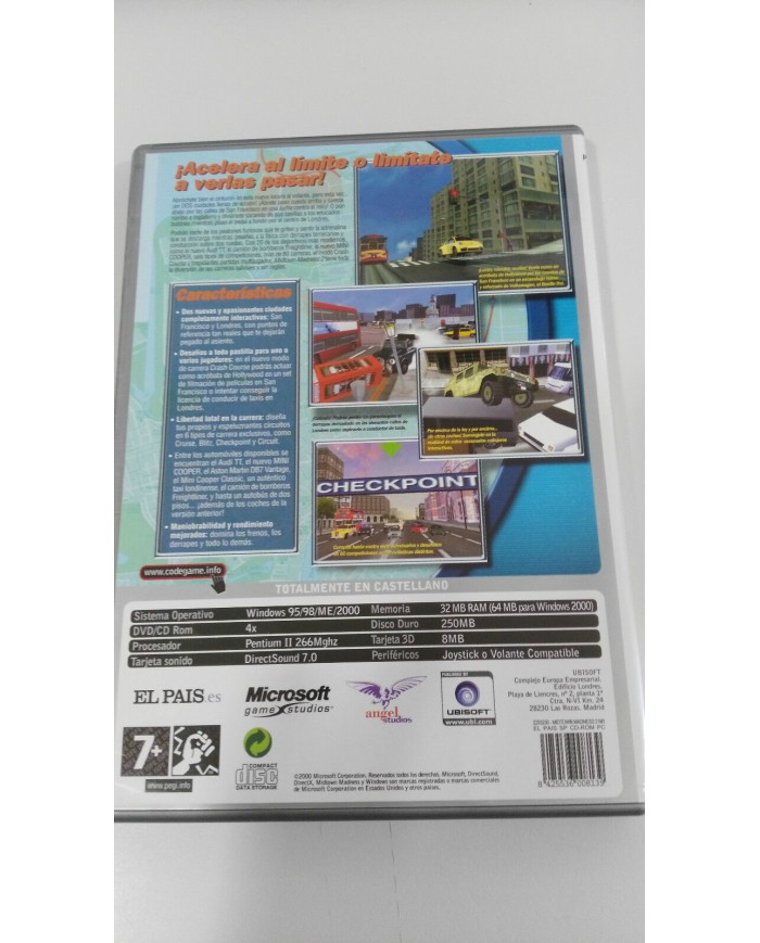 MIDTOWN MADNESS 2 JUEGO PARA PC CD-ROM EN ESPAÑOL CODEGAME
