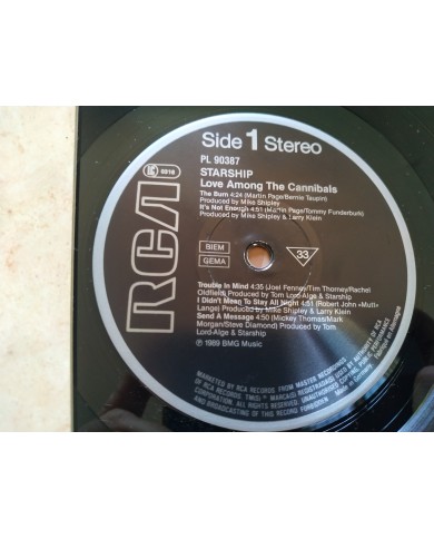 Starship Love Among The Cannibals PL90387 First Press LP Vinilo 12" VG/VG Mg Am