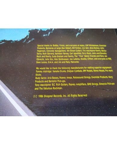 Tony Macalpine Project Driver RR9632 1987 First Press LP Vinilo 12" VG/VG Mg