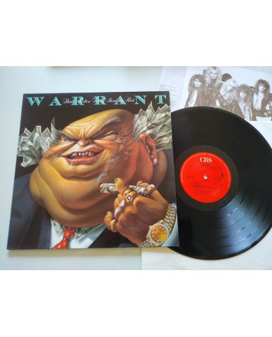 Warrant Dirty Rotten Filthy Stinking 1989 First Press LP Vinilo 12" VG/VG Mg Am