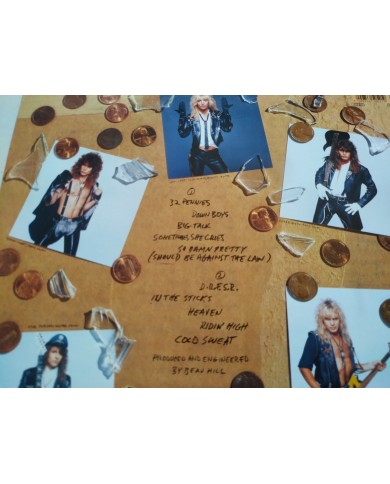 Warrant Dirty Rotten Filthy Stinking 1989 First Press LP Vinilo 12" VG/VG Mg Am