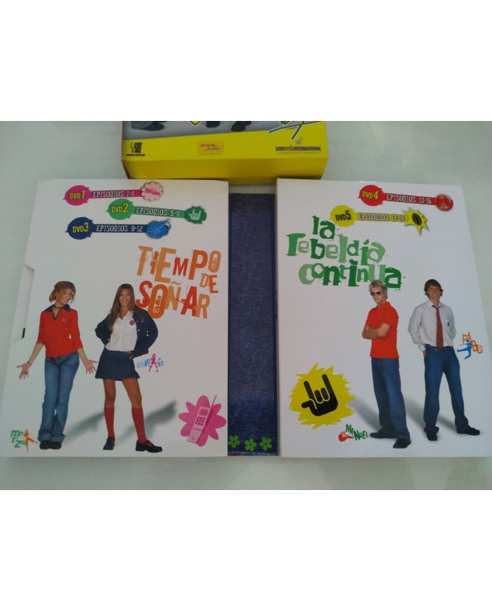 Rebelde Way La Serie - Episodios 1-19 - 4 x DVD Espa?ol Region 2 Am