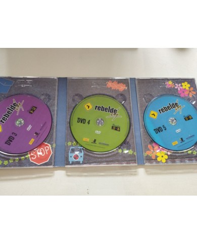 Rebelde Way La Serie - Episodios 5-19 - 4 x DVD Espa?ol - Falta el DVD-1
