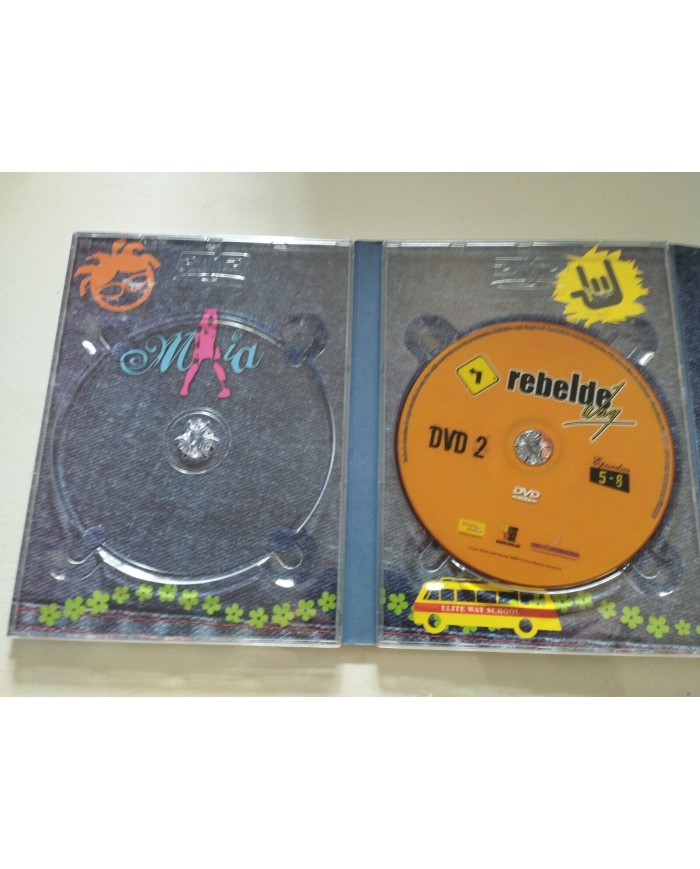 Rebelde Way La Serie - Episodios 5-19 - 4 x DVD Espa?ol - Falta el DVD-1
