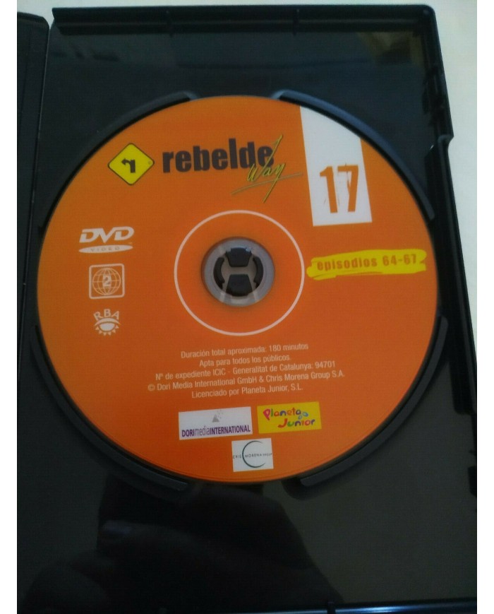 Rebelde Way La Serie - Volumen 17 - Episodios 64-67 - DVD Espa?ol Region 2 - 2T