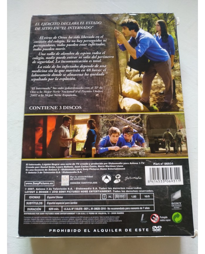 El Internado Laguna Negra Septima Temporada Parte 1 - DVD Español Region 2 El Internado Laguna Negra Septima Temporada Parte 1 - DVD Español Region 2