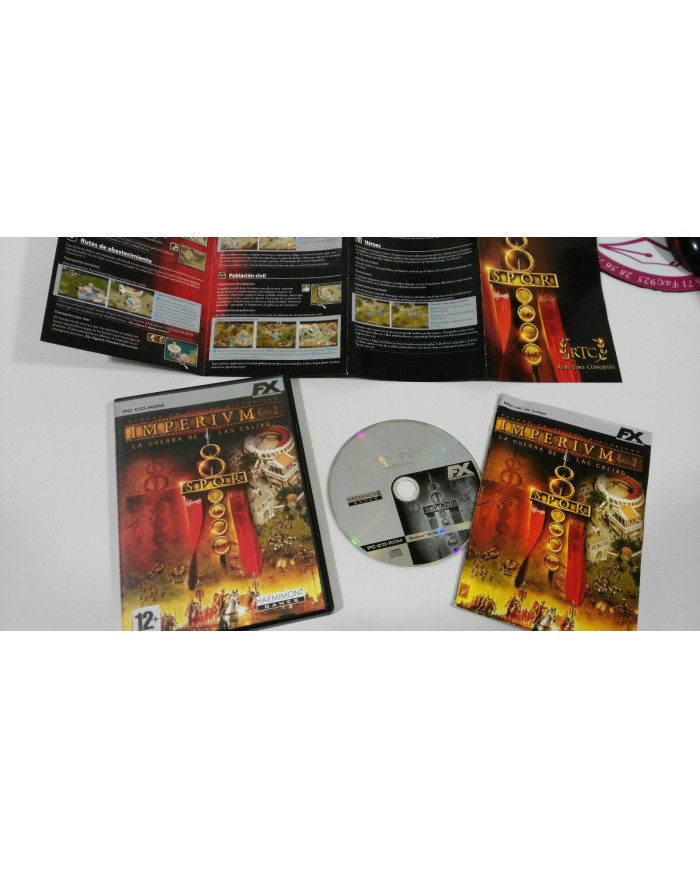 IMPERIUM RTC LA GUERRA DE LAS GALIAS JUEGO PC CD-ROM ESPAÑOL FX INTERACTIVE - AM