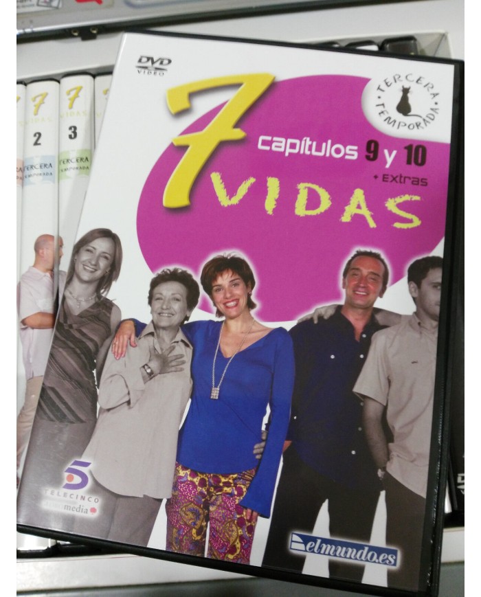 7 VIDAS TEMPORADA 3 COMPLETA 13 DVD 24 CAPITULOS + DVD DE EXTRAS UNICA EBAY