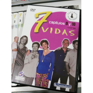 7 VIDAS TEMPORADA 3 COMPLETA 13 DVD 24 CAPITULOS + DVD DE EXTRAS UNICA EBAY