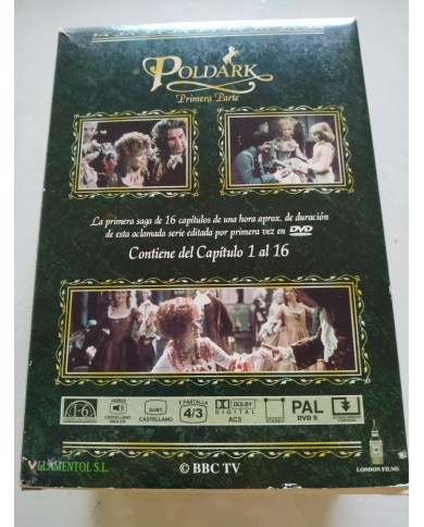 Poldark Serie TV Cap 1-16 Primera Parte - 5 x DVD Region All Espa?ol Ingles 3T