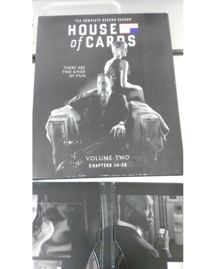 HOUSE OF CARDS TEMPORADA 2 VOL 2 - 13 CAPITULOS BLU-RAY REGION A-B-C DELUXE - 3T