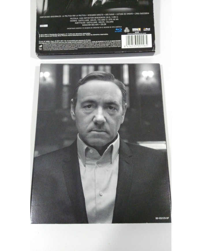 HOUSE OF CARDS TEMPORADA 2 VOL 2 - 13 CAPITULOS BLU-RAY REGION A-B-C DELUXE - 3T