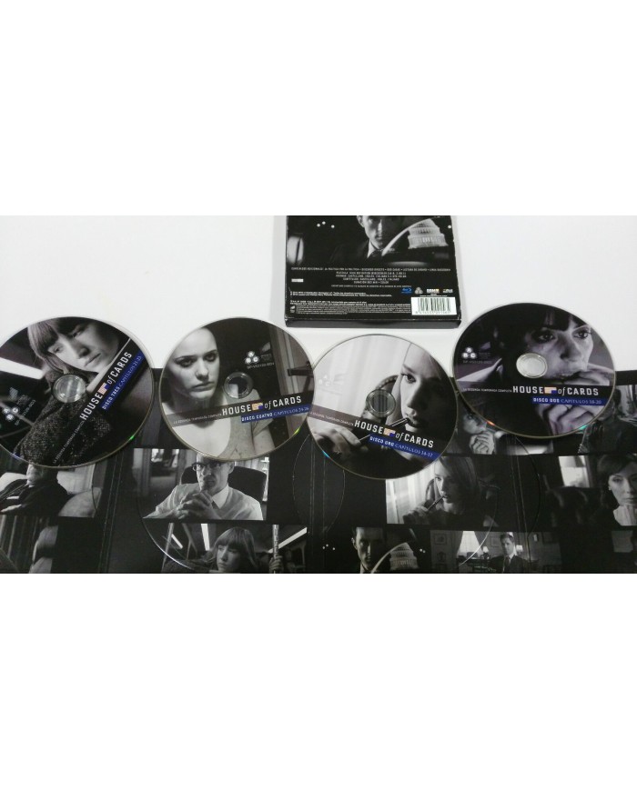 HOUSE OF CARDS TEMPORADA 2 VOL 2 - 13 CAPITULOS BLU-RAY REGION A-B-C DELUXE - 3T
