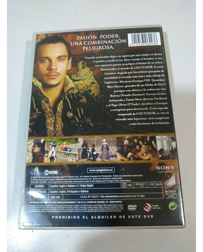Los Tudor Segunda 2 Temporada Completa Serie TV - 3 x DVD Espa?ol Ingles - 3T