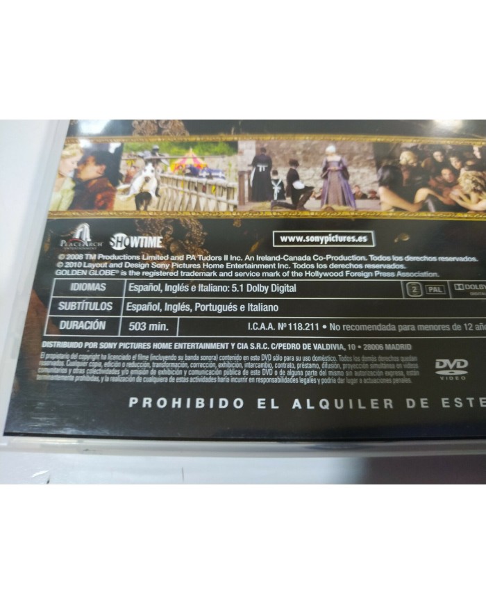 Los Tudor Segunda 2 Temporada Completa Serie TV - 3 x DVD Espa?ol Ingles - 3T