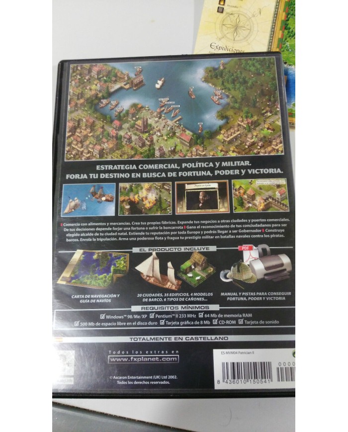PATRICIAN II FORTUNA PODER VICTORIA JUEGO PARA PC CD-ROM ESPAÑOL FX INTERACTIVE