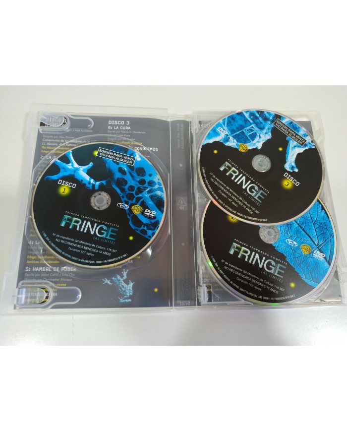 The Fringe Primera Temporada 1 Completa Serie TV - 7 x DVD Espa?ol Ingles - 3T The Fringe Primera Temporada 1 Completa Serie TV - 7 x DVD Espa?ol Ingles - 3T