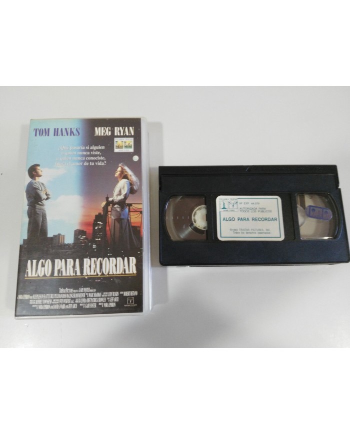 ALGO PARA RECORDAR TOM HANKS MEG RYAN CELINE DION VHS COLECCIONISTA ESPAÑOLA