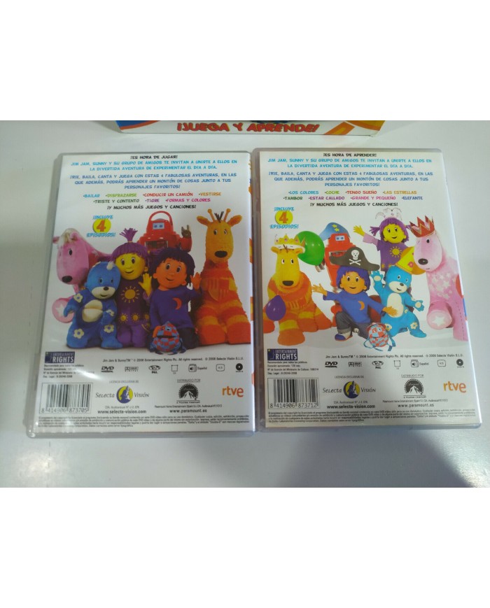 Jim Jam & Sunny Juega y Aprende Serie TVE - 2 x DVD Region 2 Espa?ol - 3T