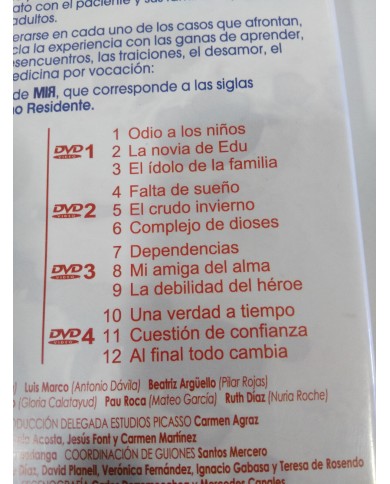 MIR MEDICO INTERNO RESIDENTE TEMPORADA 1 COMPLETA - 4 DVD 12 EPISODIOS Am MIR MEDICO INTERNO RESIDENTE TEMPORADA 1 COMPLETA - 4 DVD 12 EPISODIOS Am