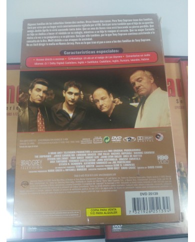 Los Soprano Tercera Temporada 3 - 4 x DVD Espa?ol English - AM Los Soprano Tercera Temporada 3 - 4 x DVD Espa?ol English - AM